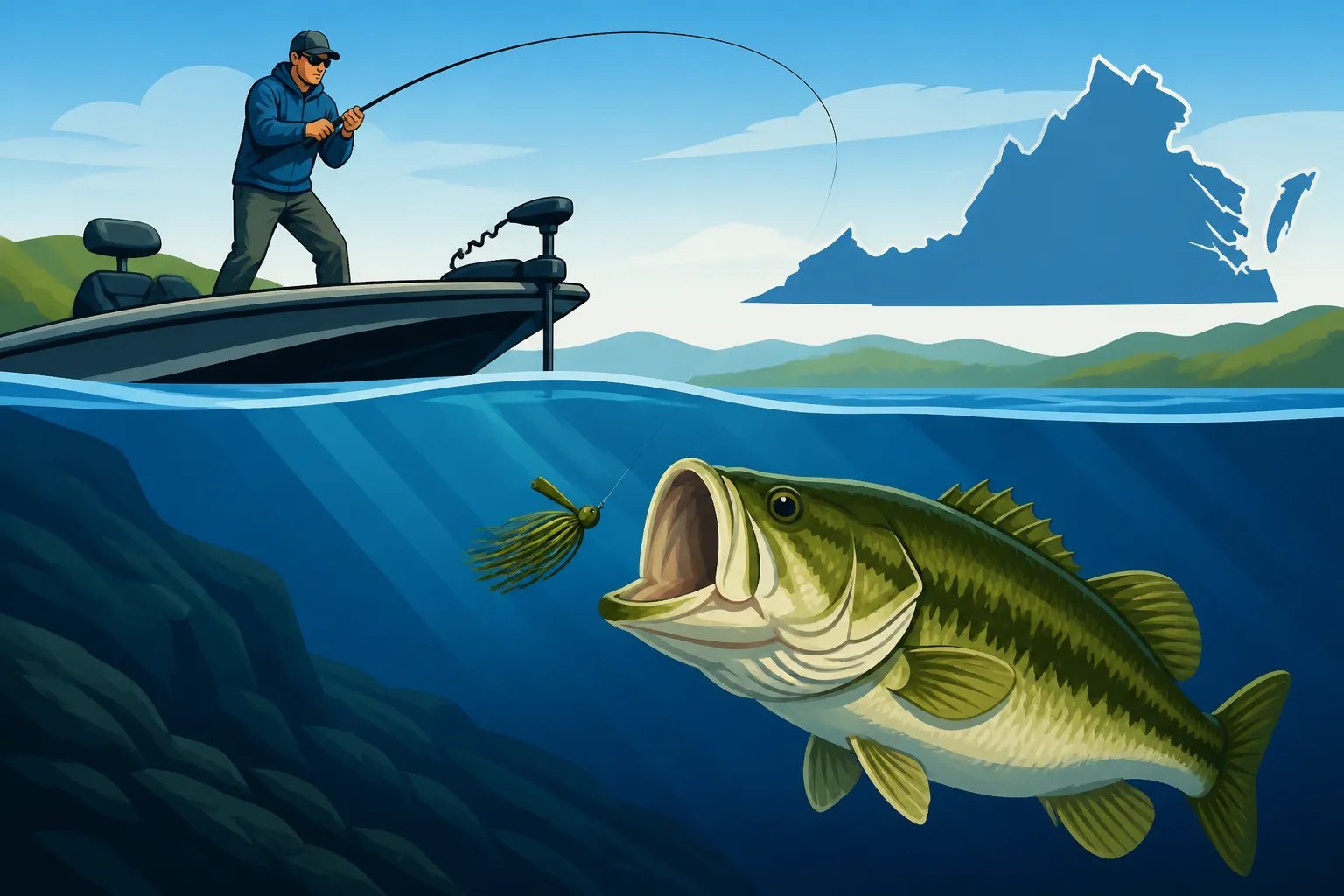 How to Catch Bass From a Boat in Deep Water
