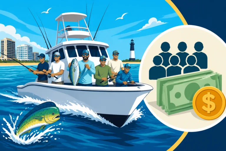 Virginia Beach 3/4-Day Charter Cost for Six Anglers