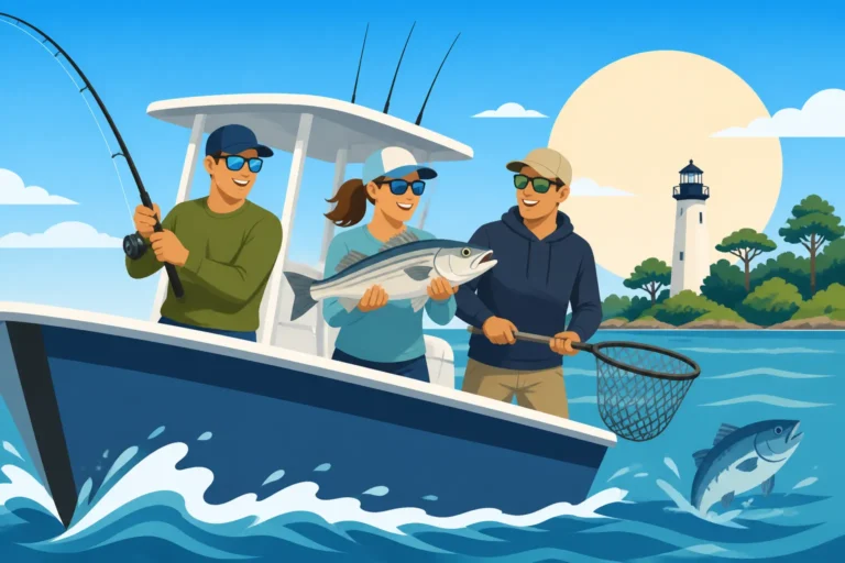 Three-Person Group Rate on a Chesapeake Bay Half-Day Charter