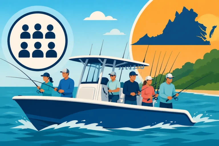 How Many Anglers a Virginia Charter Boat Typically Holds