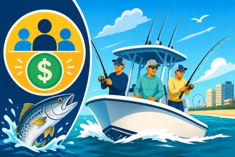 Cost Per Angler on a Virginia Beach Full-Day Charter