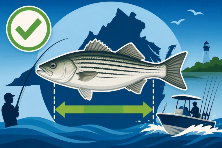 Virginia's 28 to 31 Inch Striped Bass Slot Limit for Charter Anglers