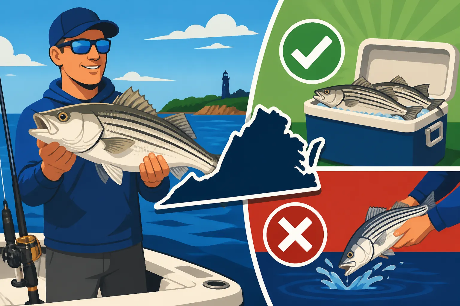 Can You Keep the Striped Bass You Catch on a Virginia Charter?
