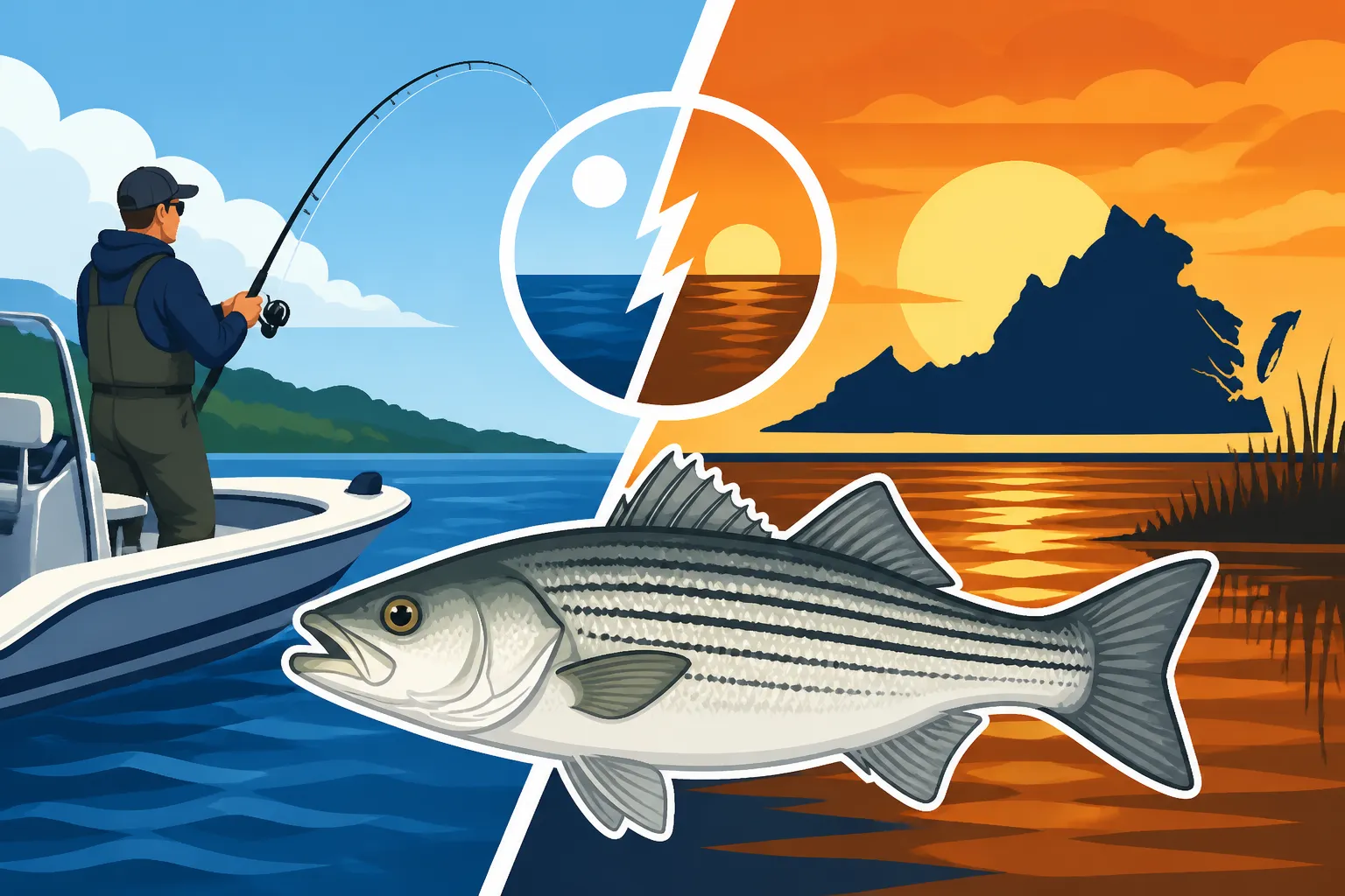 Virginia's Split Striped Bass Season for Private Anglers