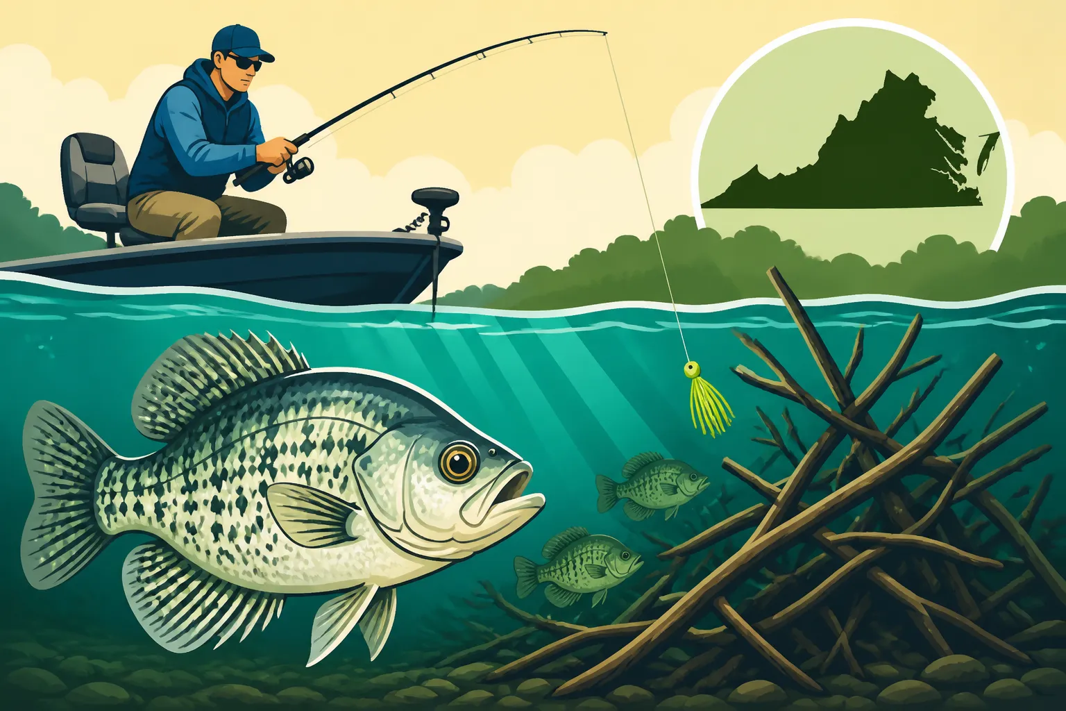 How to Catch Crappie Around Brush Piles
