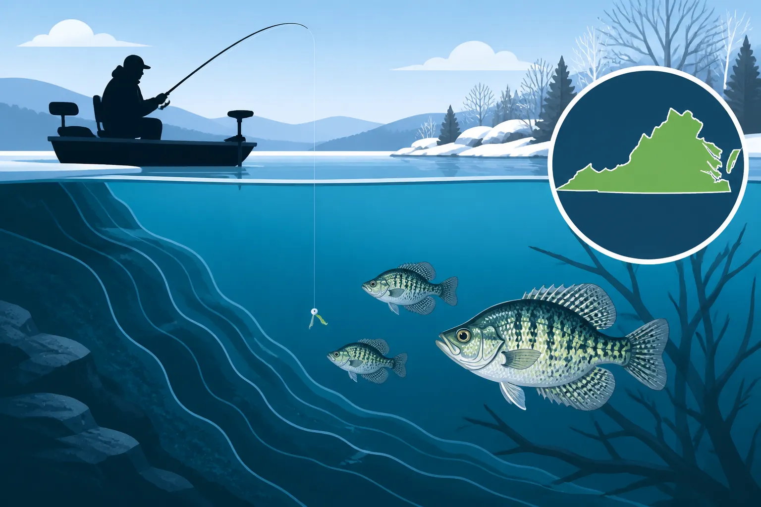How Deep Do Crappie Go in Winter