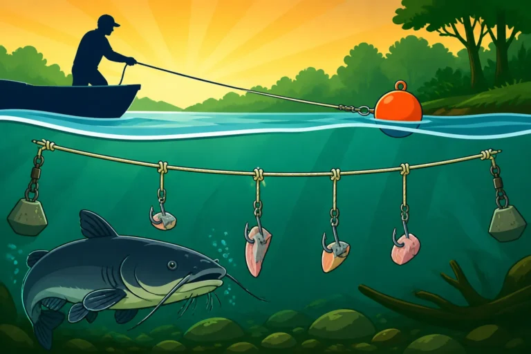 How to Set Up a Catfish Trotline