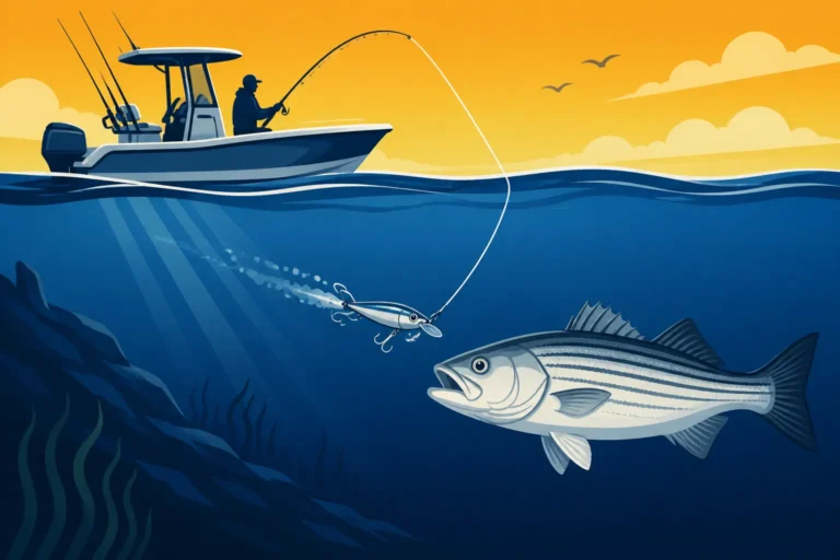 How to Troll for Striped Bass in Deep Water