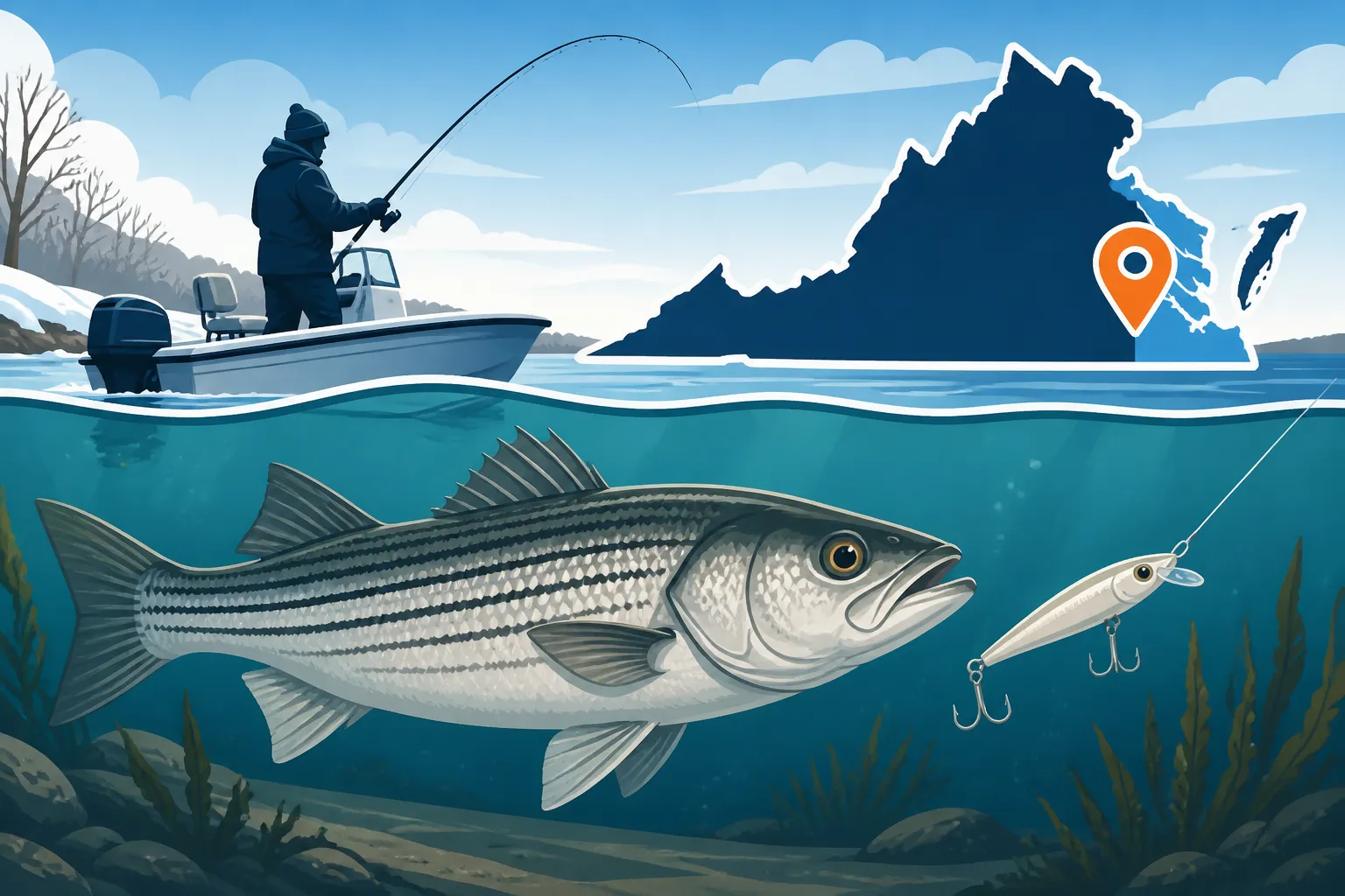 How to Catch Striped Bass in Cold Water