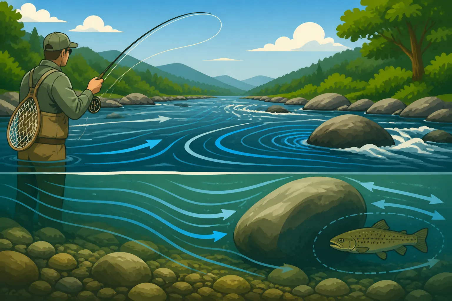 How to Read Water When Fly Fishing a River