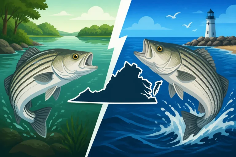 Freshwater vs Saltwater Striped Bass: The Virginia Rockfish Story