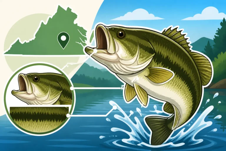 How to Identify a Largemouth Bass in Virginia