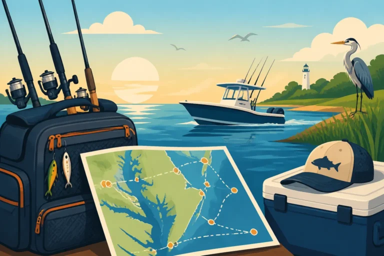 Multi-Day Fishing Trip Planning for the Chesapeake Bay Coast